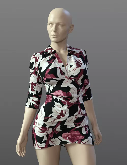 dForce SPR Shirt Dress for Genesis 9