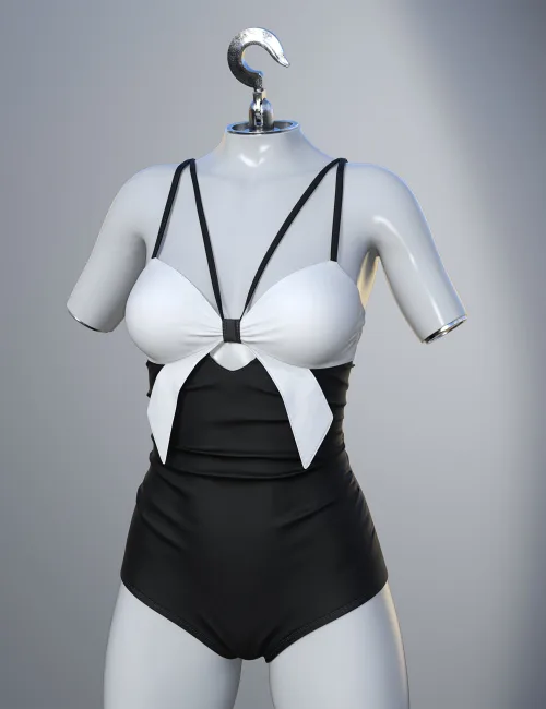 dForce SU Cute Swimsuit for Genesis 9, 8.1, and 8 Female