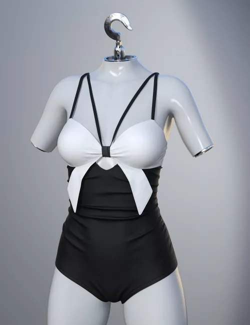 dForce SU Cute Swimsuit for Genesis 9, 8.1, and 8 Female