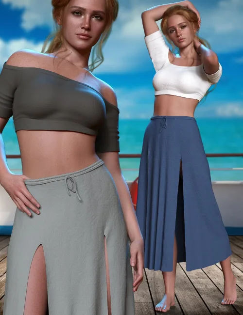 dForce Summer Breeze Outfit Set for Genesis 9