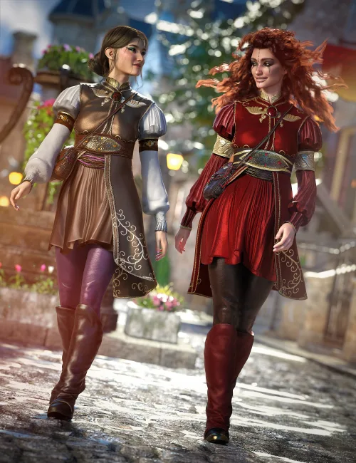 dForce Wind Valley Outfit Texture Add-On