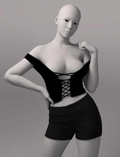 EG YEVA Charming Set and Halter Neck Dress for Genesis 9 Bundle
