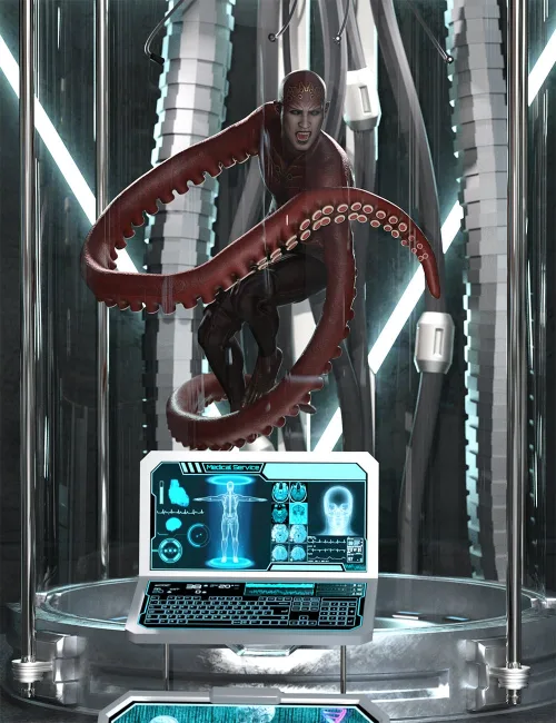 El Pulpo Hierarchical Poses for Genesis 9 and FPE Tentacle Arms