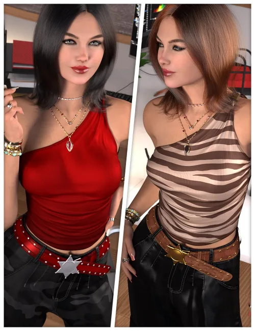 Fashionable Textures for dForce SU Fashion Workwear Outfit