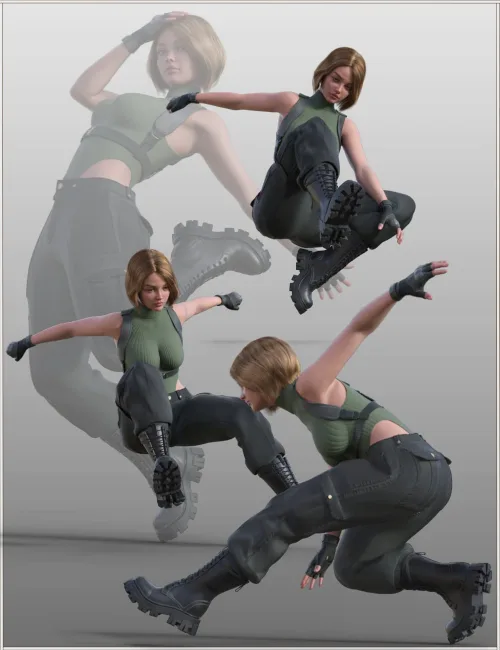 FG Jumping Pose Collection for Genesis 9