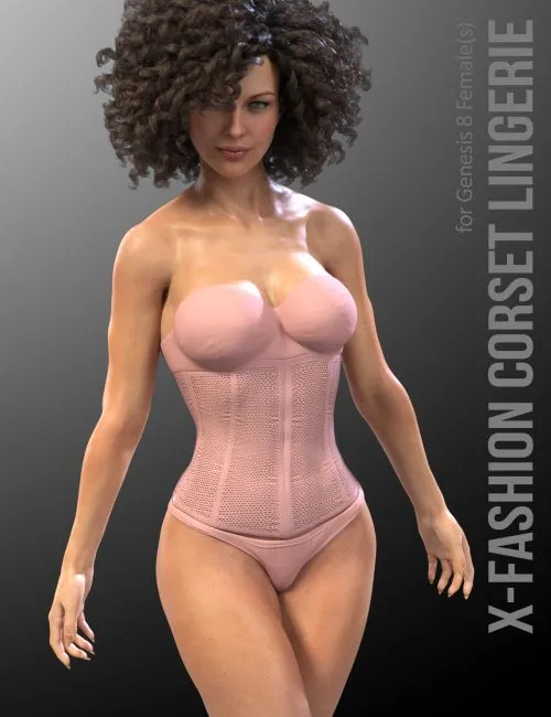 X-Fashion Corset Lingerie for Genesis 8 Female(s)(.DUF)