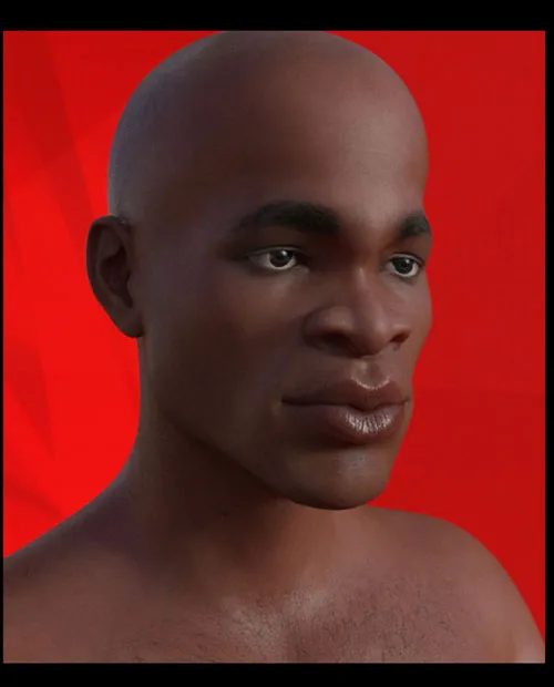 African Male Faces Morphs for Genesis 8 Male 3D Figure Assets biala