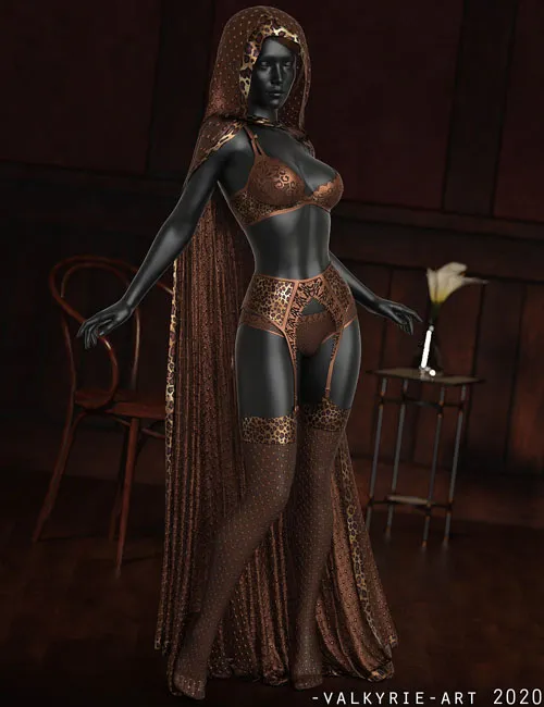 InStyle - dforce Desert heart clothing for G8F 3D Figure Assets -Valkyrie-