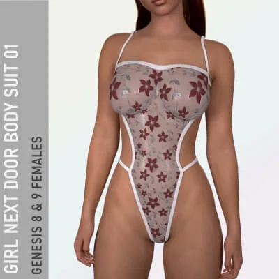 Girl Next Door Bodysuit 01 for Genesis 8 and 9 Females
