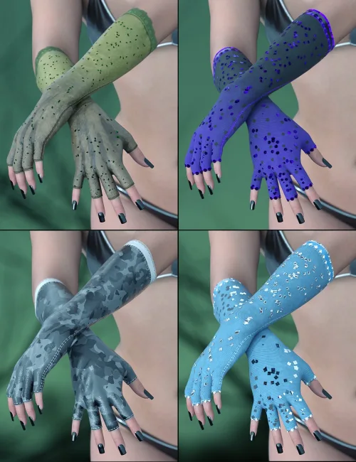 Horri'Belle Geoshell Gloves Builder for Genesis 9