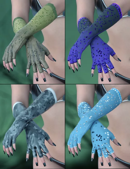 Horri'Belle Geoshell Gloves Builder for Genesis 9