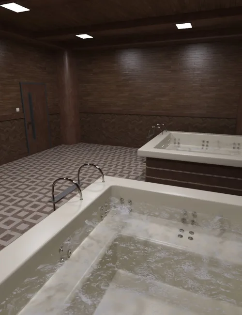 Hot Tub Room Interior