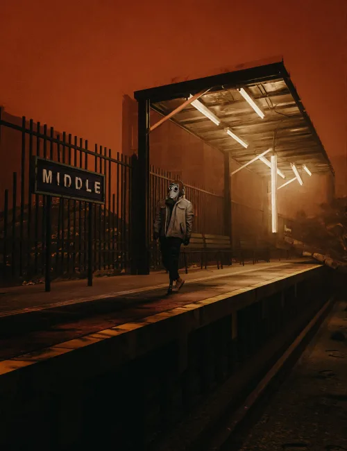 HT Mega Dystopic Train Station