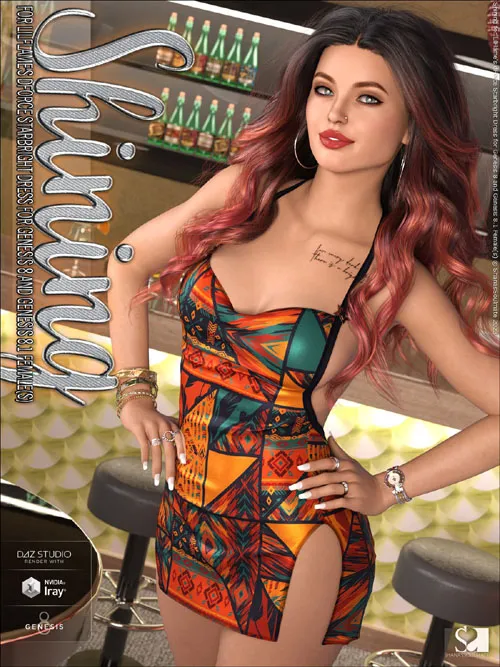 Shining for dForce Starbright Dress for Genesis 8 and 8.1F