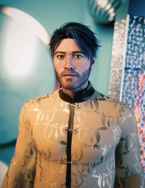 JP Waki HD with dForce Body Hair for Genesis 9