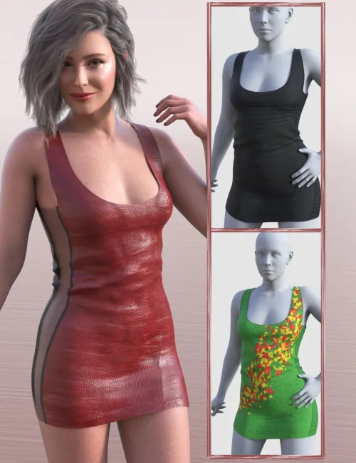 JW dForce Fitted Dress for Genesis 9