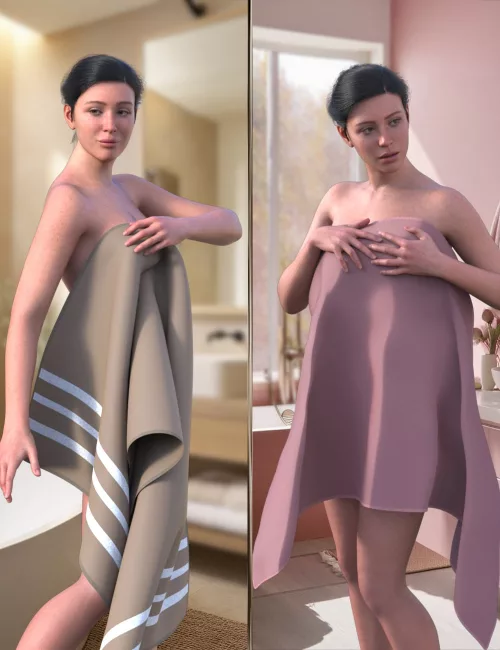 JW The Towel Prop and Poses for Genesis 9