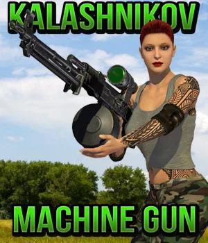 Kalashnikov Machine Gun 3D Models Cybertenko