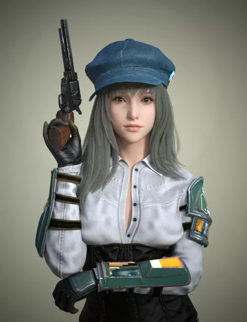 KuJ Revolver and Poses for Genesis 9