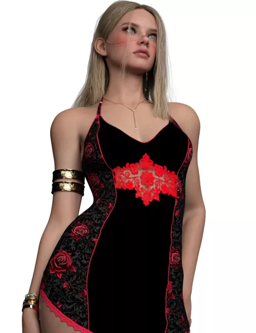 L3D Hot Summer Texture Add-On Slip Dress