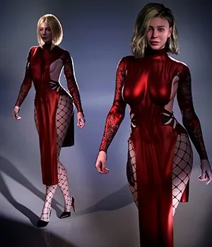 Lustrous Allure Outfit for Genesis 8.1 Female and Genesis 9