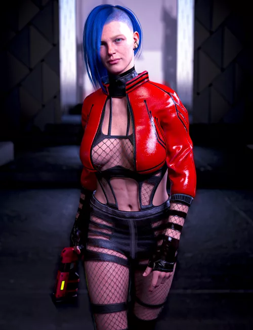 M3D dForce Neon Sentinel Outfit for Genesis 9