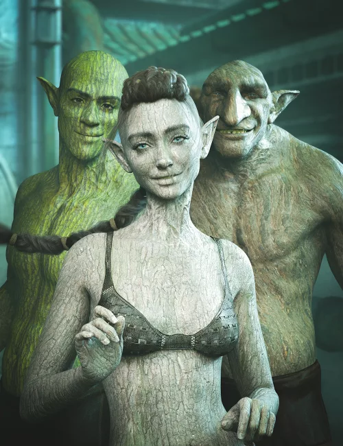 M3D Druidbark Skins for Genesis 9