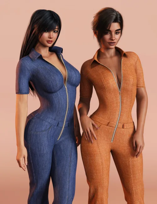 M8 dForce Ready To Respawn Jumpsuit for Genesis 9 Texture Add-On
