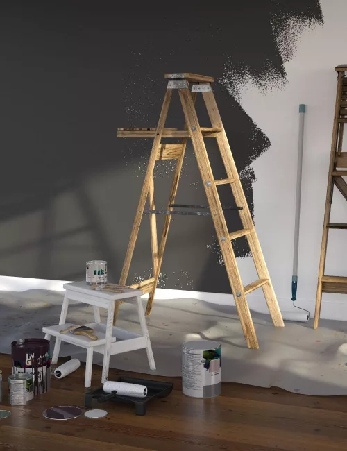 Mini Scenes Wall Painting - FS