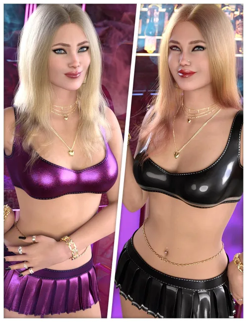 Nightclub Textures for dForce Club Girl Hannah for Genesis 9