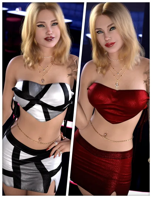 Nightclub Textures for dForce SU Sexy Leather Outfit
