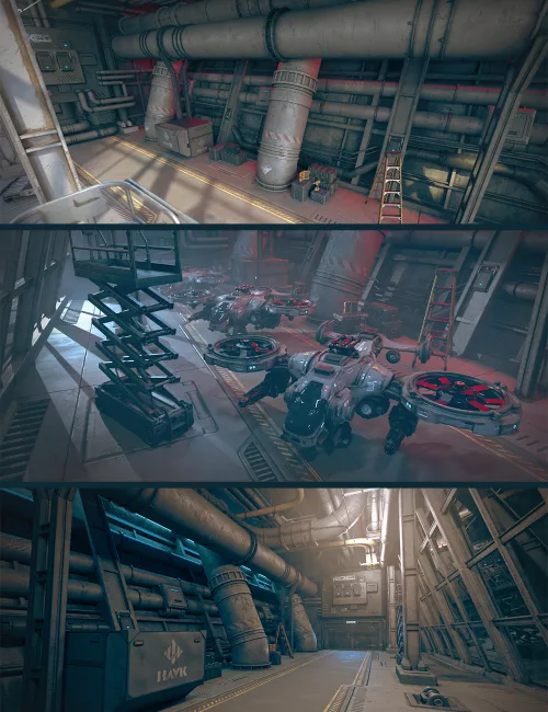 Polish Hanger Station Scene