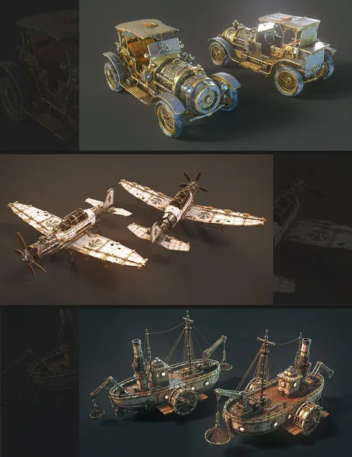 Polish Steampunk Explorer Transportation Bundle