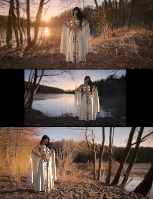 Quick 2.5D Scenes - Lake - Last Light