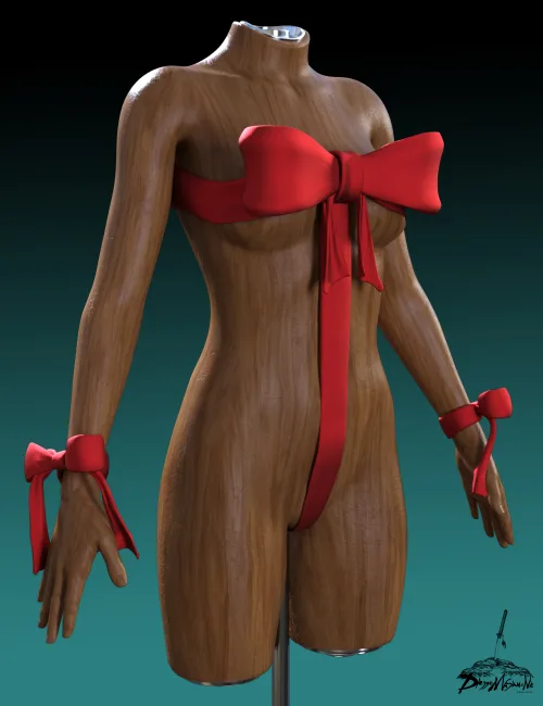Ribbon Swimsuit for Genesis 9