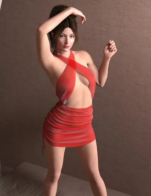 RQL dForce CrissKnot Ruched Mini Dress G8 & G8.1 Female