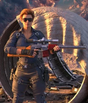 Silent Sniper Rifle Vintorez for Daz Studio