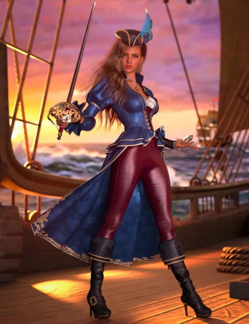 Silk and Sabers Bundle for Genesis 9 Feminine