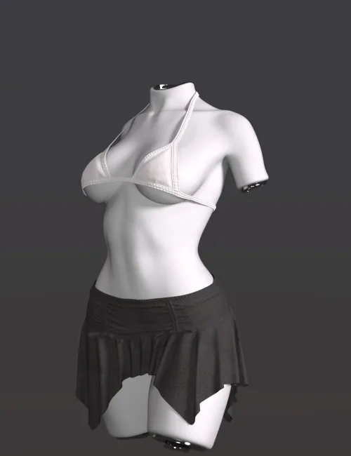 SPR dForce Summer High Waist Skirt for Genesis 9