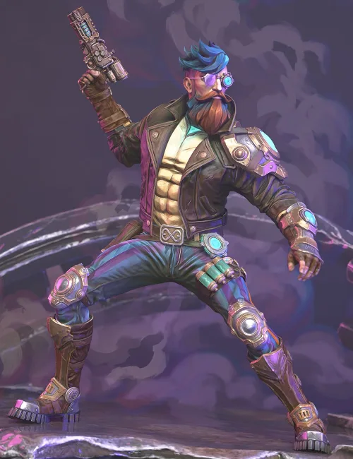 Steampunk Operator HD Stylized Clothes for Genesis 9
