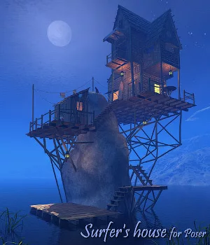 Surfer's house for Poser - FS
