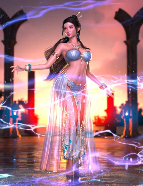 The Royal Lotus Priestess Bundle for Genesis 9 Feminine