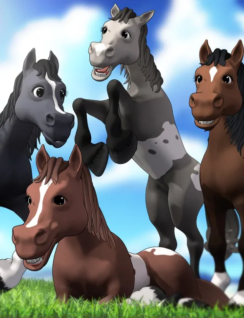 Toon Steed for Toon Daz Horse 3