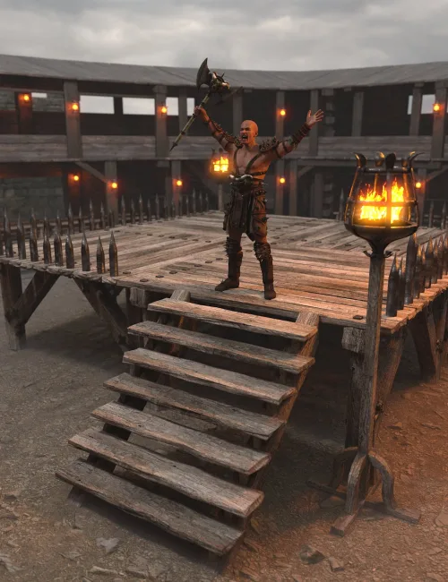 Wooden Arena Props 2