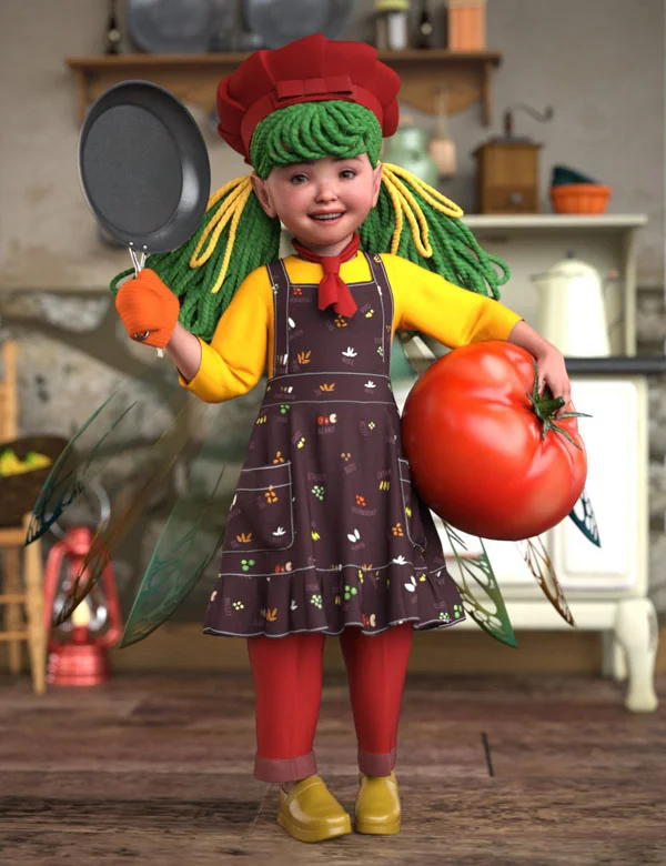 dForce PreT Cooking for Genesis 9 and 8 Females