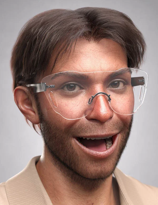 LI Short-Parted Hair for Genesis 9