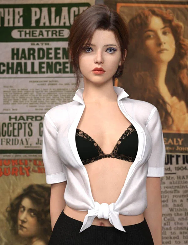 EG FGOP Hair, Jonf, and EG Lovely Poses for Genesis 9 Bundle