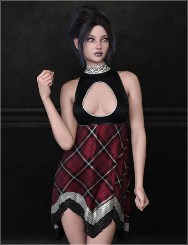 dForce Lacy Babydoll Dress Genesis 9