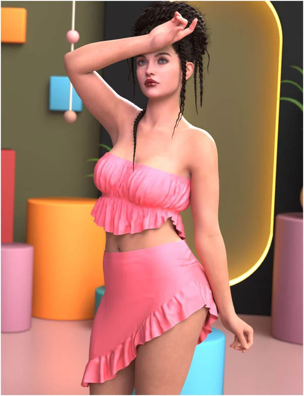 dForce Qirat Outfit for Genesis 9