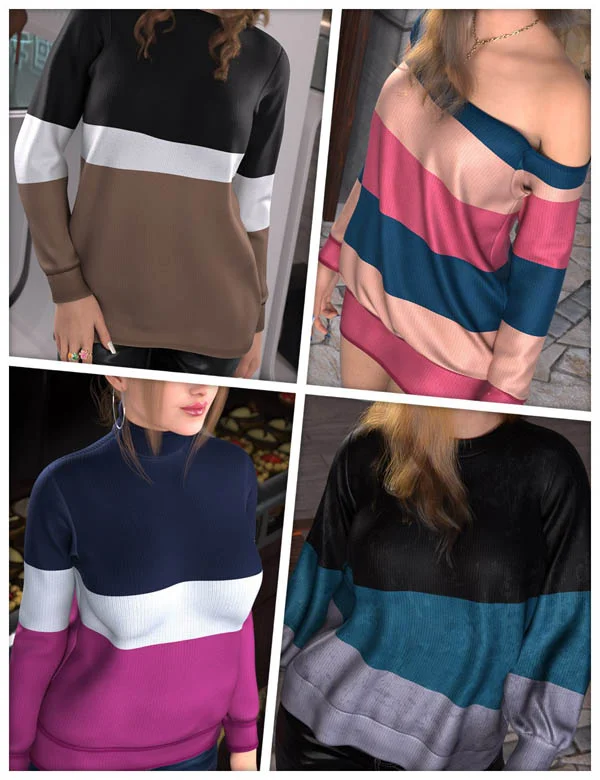 Everyday Textures for dForce 5-in-1 Cozy Sweaters